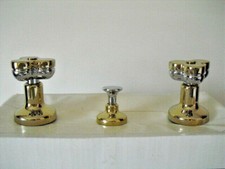 ZAZZERI LOTO GRUPPO BATTERIA RUBINETTO TRE FORI BIDET 201 VINTAGE OTTONE LUCIDO
