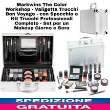 Valigetta Trucchi Bon Voyage - con Specchio e Kit Trucchi Professionali Completo