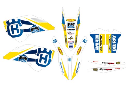 Kit adesivi grafiche husqvarna - adesivi,