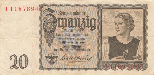 Germania germany reichsmark - germany, 20