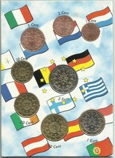 °DIVISIONALE EURO di otto monete PORTOGALLO  2002 in cartoncino samaplast -FDC°