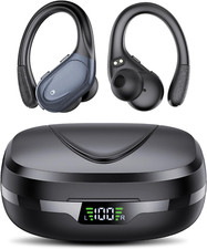 Cuffie Bluetooth, Sport Auricolari Bluetooth 5.3 Con Gancio per Orecchio, 60H Co