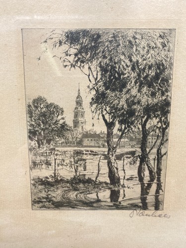 Acquaforte antica incorniciata
