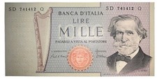 1.000 LIRE - ITALIA - GIUSEPPE VERDI - 2° TIPO - DM 30-05-1981 - BI 56I - FDS UN