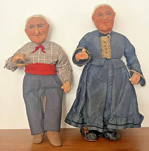 Coppia bambole epoca - bambole, d'epoca