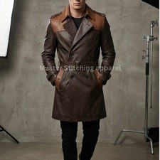Cappotto lungo uomo pelle