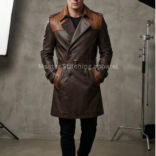 Cappotto lungo uomo - , pelle