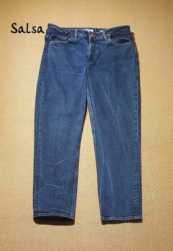 Jeans donna salsa blu cropped - donna,