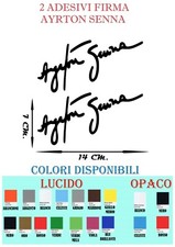 2 adesivi firma AYRTON SENNA