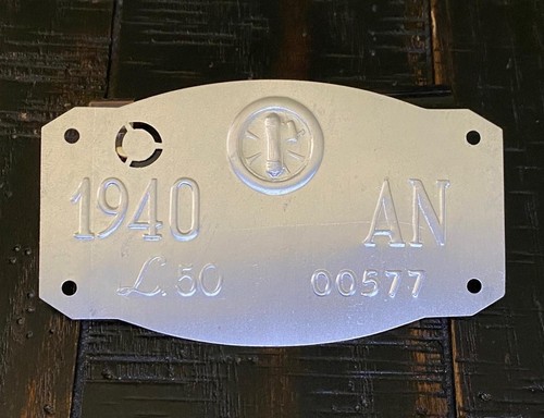 Ww2 1940 targa veicolo moto - 1940,