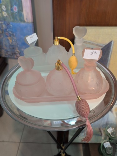 Set bagno vintage vetro - set,