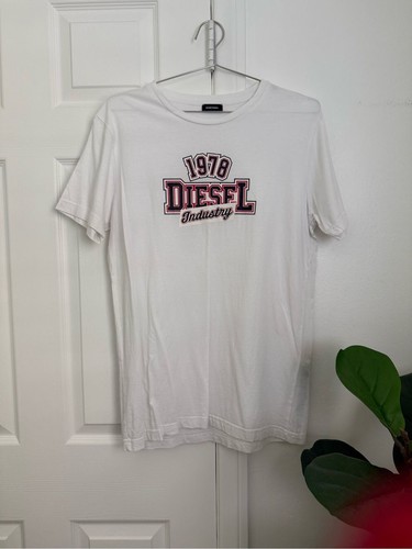 Shirt diesel bianca manica - t-shirt,
