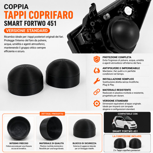 Coppia tappi coprifaro smart - tappi,