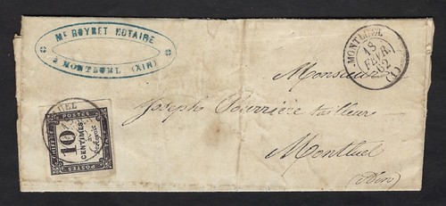 Ain montluel 1862 cachet - montluel,