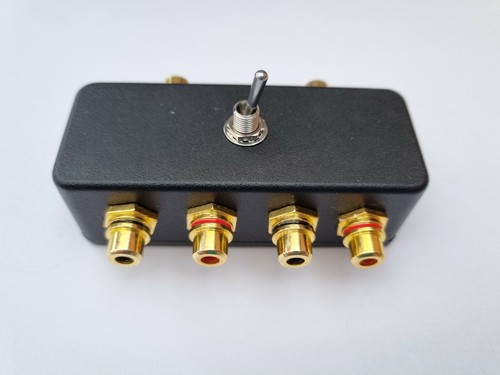 Audio switcher rca - switcher, gold