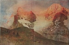 Grande stampa antica a colori