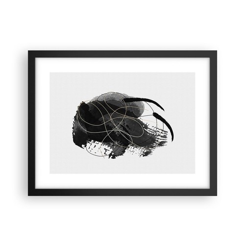 Poster 40x30cm astrazione - astrazione, nero