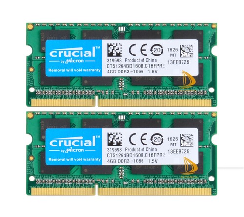 Crucial 2rx8 pc3 8500s - crucial, pc3-8500s