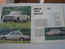PROVA QUATTRORUOTE 1970 SIMCA 1301 SPECIAL