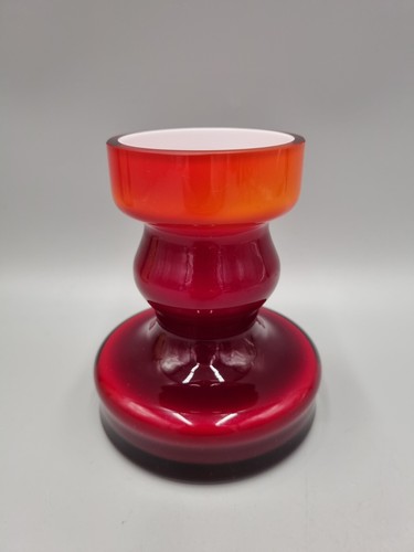 Portacandele vetro rosso e - portacandele,