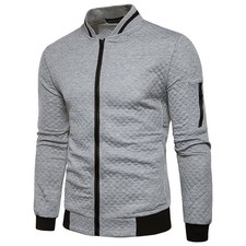 Maglione uomo nuovo zip felpa