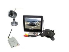 KIT VIDEOSORVEGLIANZA COMPLETO TELECAMERA INFRAROSSI WIRELESS + MONITOR