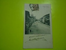 REGGIO EMILIA CORSO GARIBALDI ANTICA SUGGESTIVA CARTOLINA ANIMATA VIAGGIATA 1904