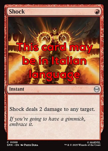 Mtg shock foil exc - mtg,