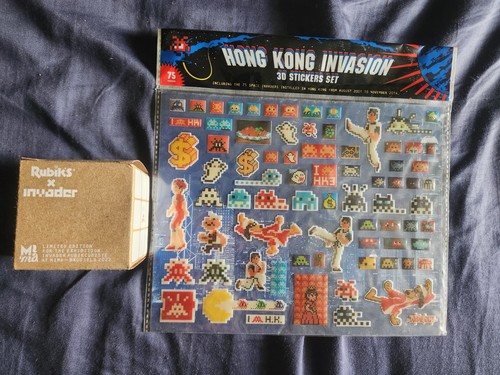 Set adesivi space invader - adesivi,