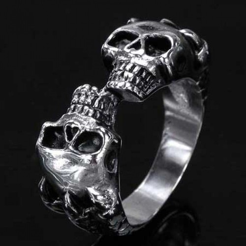 Edelstahl anello teschio con - edelstahl-,