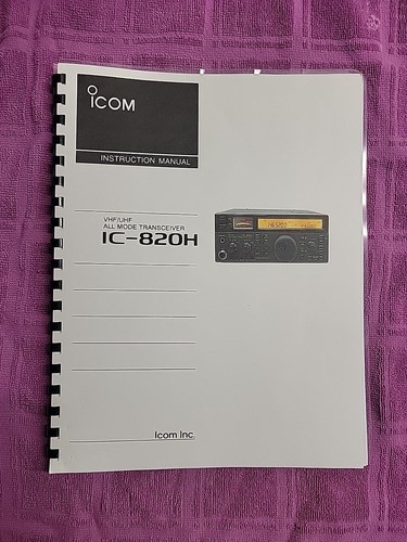 Icom 820h manuale - icom, ic-820h