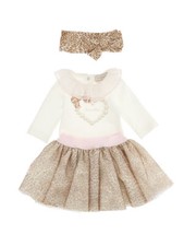 MONNALISA  COMPLETO GONNA MAGLIA BODY  FASCIA  BAMBINA  AUTUNNO  INVERNO  9 MESI
