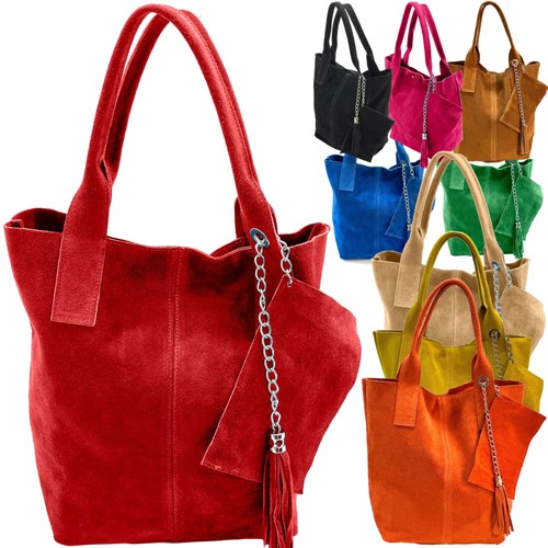 Borsa donna scamosciata
