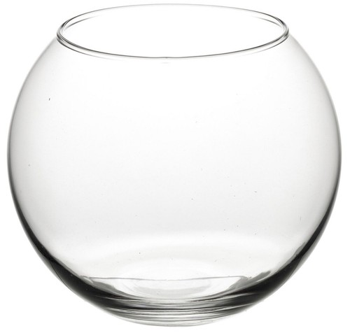 Vaso rotondo vetro - in,