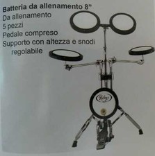 ROLING'S batteria da allenamento e studio casalingo  8" ( pollici ) 5 pezzi
