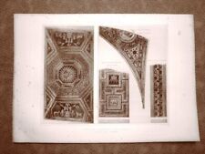 Roma Le stanze o Appartamento Borgia in Vaticano (1) Incisione 1897 Lemercier