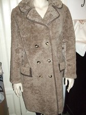 CAPPOTTO PELLICCIA FUR PELZ AGNELLO LAMB SKIN SHEARLING MONTONE 48 MONGOLIA 
