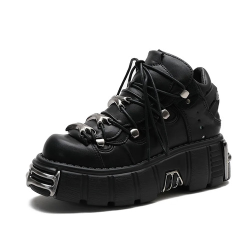 Scarpe donna stile punk tacco