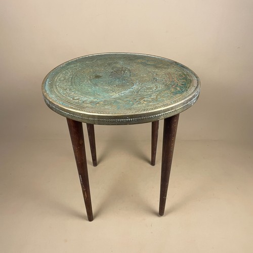Tavolino piano ottone vintage