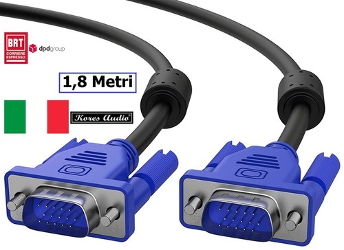 Cavo video vga 15 pin - s-vga,