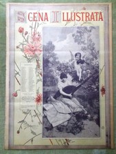 Scena Illustrata 15 Novembre 1895 Paganini Berlioz Strega Rachele Costumi Comici