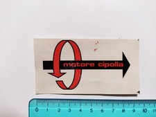 ADESIVO MOTORE CIPOLLA STICKER AUTOCOLLANT AUFKLEBER VINTAGE 80s ORIGINAL