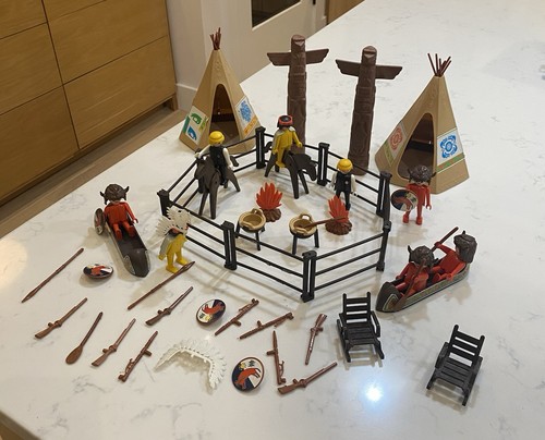 Vintage playmobil 3483 - vintage, nativi