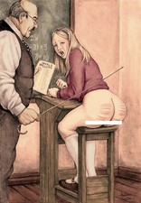 fumetto Femdom dominante arte