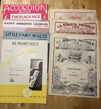 Lotto di 7 spartiti per