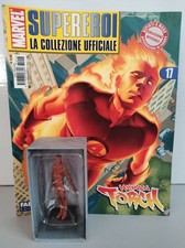MARVEL COLLEZIONE UFFICIALE N° 17 HUMAN TORCH TORCIA UMANA STATUETTA + FASCICOLO