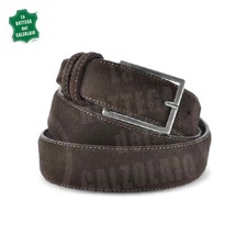 Cintura in pelle uomo camoscio