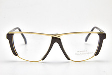? vintage occhiali GIANMARCO VENTURI Nero oro provocatorio fashion 80s?Donna