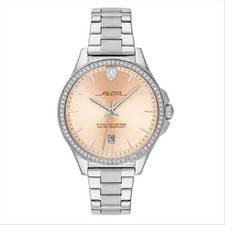 OROLOGIO DONNA SOLO TEMPO FERRARI 0820028 IN ACCIAIO CON ZIRCONI 