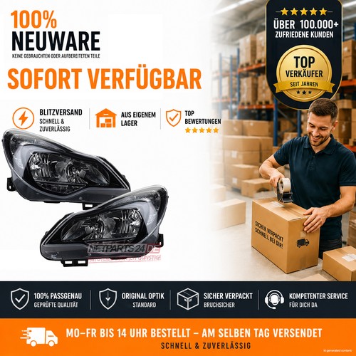 Set fari alogeni opel corsa - set,